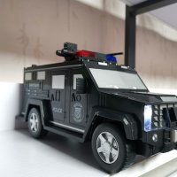 Детски сейф брониран Полицейски автомобил, електронна касичка, снимка 6 - Коли, камиони, мотори, писти - 43355023