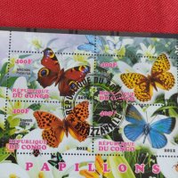 Пощенски марки чиста комплектна серия ПЕПЕРУДИ поща Конго много красиви за колекция 29817, снимка 2 - Филателия - 37689493