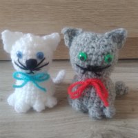 Плетени котенца Питър и Том, снимка 3 - Кукли - 32746526