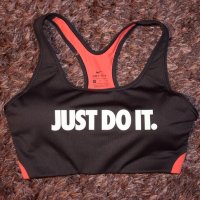 Nike Pro Classic Just Do It Sports Bra размер М / #00124 /, снимка 4 - Корсети, бюстиета, топове - 37104883