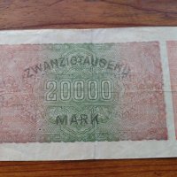 Райх банкнота - Германия - 20 000марки / 1923 година - 23677, снимка 5 - Нумизматика и бонистика - 33373437