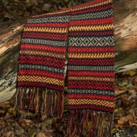 Перуански шал с вълна на алпака различни цветове, снимка 3 - Шалове - 42945727