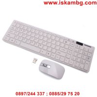 Комплект безжична клавиатура и мишка със силиконово покритие, снимка 8 - Клавиатури и мишки - 28461780