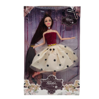 Кукла с дълга коса и модна рокля, снимка 2 - Кукли - 44934502