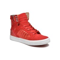 НАМАЛЕНИ!!!Дамски спортни високи обувки SUPRA SKYTOP Червено, снимка 3 - Кецове - 26265972