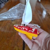 Стара играчка лодка,катер #8, снимка 3 - Други ценни предмети - 43340549