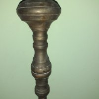 Стара барокова голяма решетеста лопатка за камина - бронз, снимка 3 - Антикварни и старинни предмети - 43945758