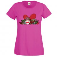 Дамска тениска Love Gnome Valentine's 14, снимка 9 - Тениски - 35552163