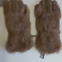Дамски зимни ръкавици в съчетание от естествена кожа и естествен пух от лисица, снимка 2 - Други - 43838874