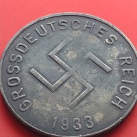 Рядък медал Адолф Хитлер 1933г. Германия с СХВАСТИКА за КОЛЕКЦИЯ 41693, снимка 8 - Нумизматика и бонистика - 43016077