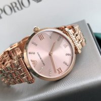 дамски часовник EMPORIO ARMANI AR11059 Gianni T-Bar Rose Gold, снимка 3 - Дамски - 39901857