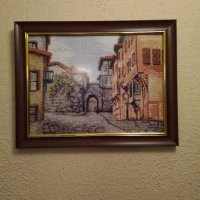 "Старият град"-комплект от 2 броя гоблени, снимка 6 - Картини - 28881276