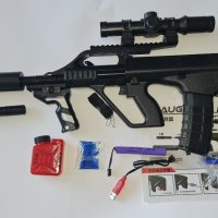 AUG Gel Blaster гел бластер-детска пушка с меки гел топчета-Orbeez, снимка 1 - Електрически играчки - 42992560