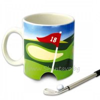 Чаша за кафе и игра на голф с топче и стик (химикал), снимка 2 - Подаръци за рожден ден - 38002796
