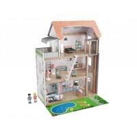 ДЪРВЕНА КЪЩИЧКА ЗА КУКЛИ PLAYTIVE, снимка 2 - Кукли - 43192389