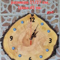 Часовници произведени от дървени шайби. , снимка 1 - Стенни часовници - 43848878