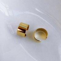 Унисекс обеца маншет -- 24-каратово златно покритие, снимка 1 - Обеци - 40005984