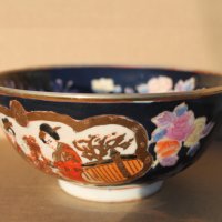 Ръчно рисувана купа ''Satsuma'', снимка 1 - Антикварни и старинни предмети - 43659520