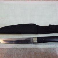 Нож ловен "Охотник - Сталь 65х13" руски от масивна стомана, снимка 1 - Ножове - 26923560