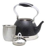 Висококачествен чайник с фина цедка, 1L, снимка 2 - Аксесоари за кухня - 44070864