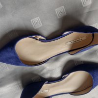 Зара/Zara елегантни балеринки в цвят турско синьо , снимка 6 - Дамски елегантни обувки - 35639499