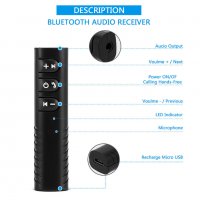Мини безжичен блутут Bluetooth приемним с микрофон за кола и слушалки, снимка 5 - Слушалки, hands-free - 26271330