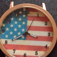 Много красив дамски часовник с Американския флаг перфектен 38015, снимка 3 - Дамски - 40754142