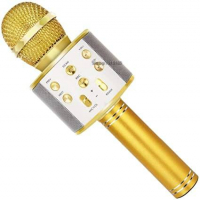 Блутут Караоке Микрофон с вграден говорител- златен, снимка 6 - Караоке - 36481651