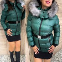 🔝Moncler уникални зимни дълги зелени якета Монклер🔝, снимка 3 - Якета - 43216742