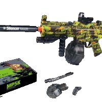 MP5K Gel Blaster, гел бластер детска пушка с меки гел топчета динозавър, снимка 2 - Електрически играчки - 43954741