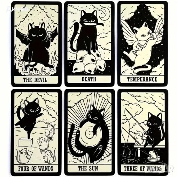 Нови карти Таро с котки, снимка 1