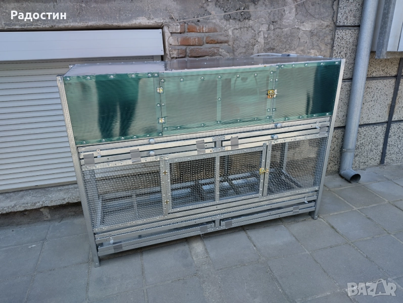 Брудер с клетка дълга 150см широка 50 см висока 100см , снимка 1