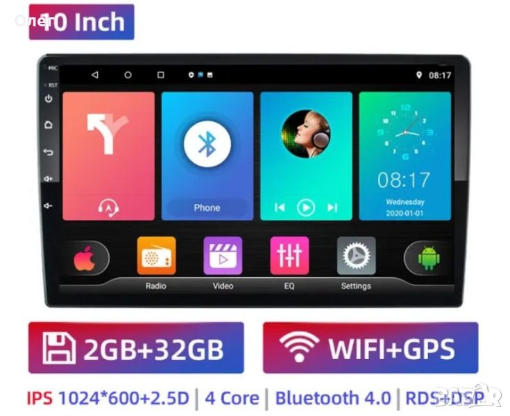 Нова 10,1" мултимедия с Android, снимка 1