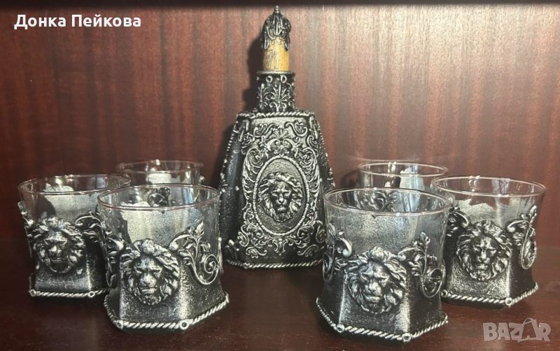 Сервиз за уиски от 7 части ръчна изработка , снимка 1