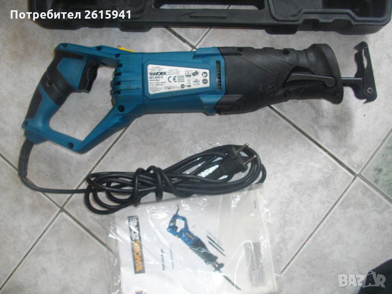 За Части-За Ремонт-Немски-800 Вата-Саблен Реципрочен Трион-Workzone WS800E, снимка 1