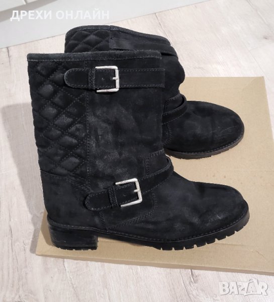 Боти Massimo Dutti естествен велур, снимка 1