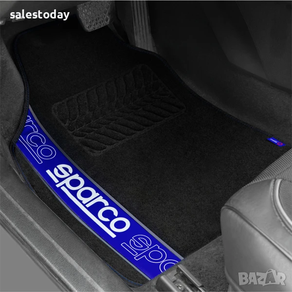 Стелки за кола от Полиестер, Противоплъзгащи, 4бр, син, снимка 1