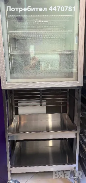 Мини фризер-витрина с поставка на колела, снимка 1