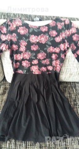 Дамска рокля с флорални мотиви -  Dorothy Perkins - EU 12, снимка 1