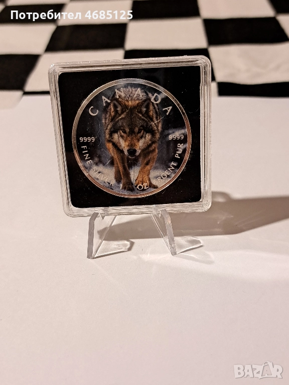 Канадска сребърна монета, 100 бр. за цял свят, снимка 1