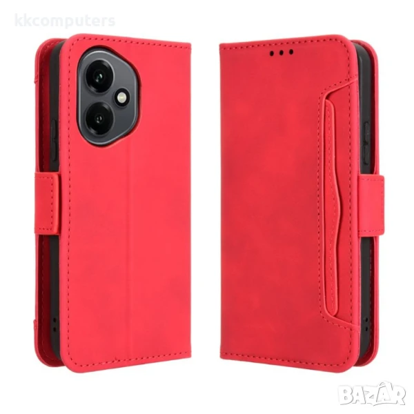 Honor 400 5G Кожен Калъф Портфейл с Джобове за Карти + Протектор | Черен, Тъмносин, Кафяв, Розов, Че, снимка 1