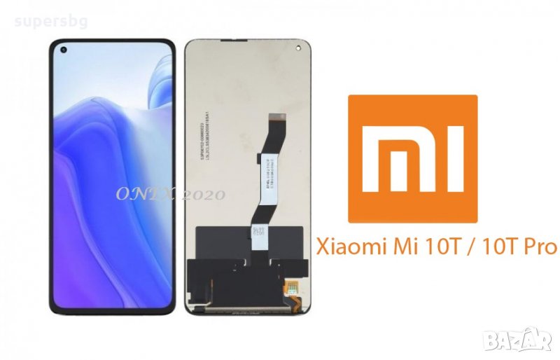 Нов 100% Оригинален LCD Дисплей за Xiaomi Mi 10T / Mi 10T Pro + тъч скрийн  Черен Service Pack, снимка 1