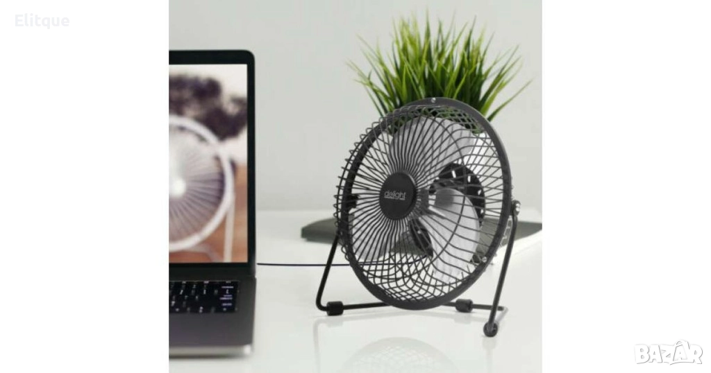 Вентилатор USB Rosberg 2.5W настолен, снимка 1