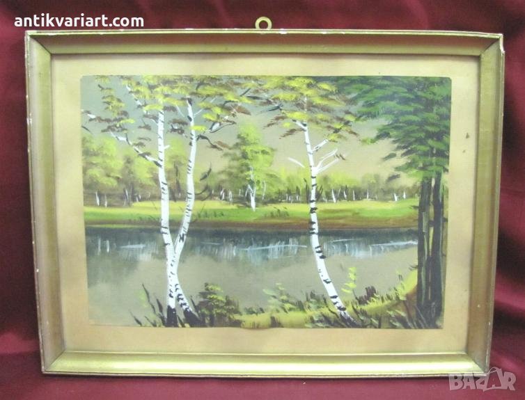 20-те Оригинална Картина акварел пейзаж, снимка 1