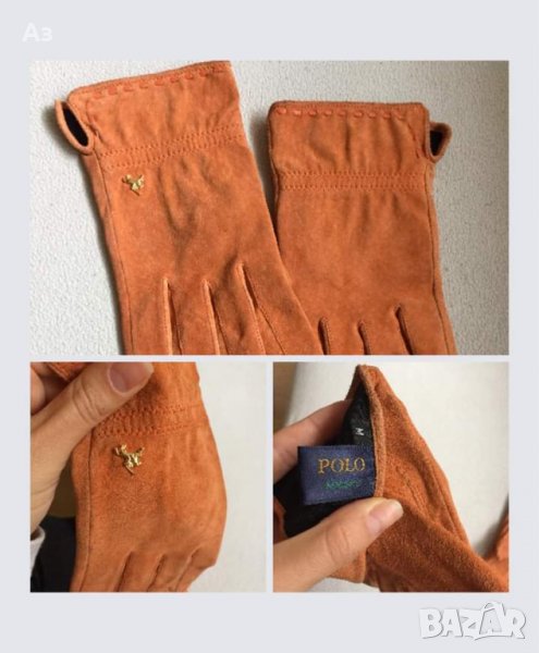НОВИ !!Велурени ръкавици Polo Ralph Lauren, снимка 1