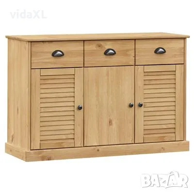 vidaXL Сайдборд с чекмеджета VIGO, 113x40x75 см, бор масив（SKU:353190）, снимка 1