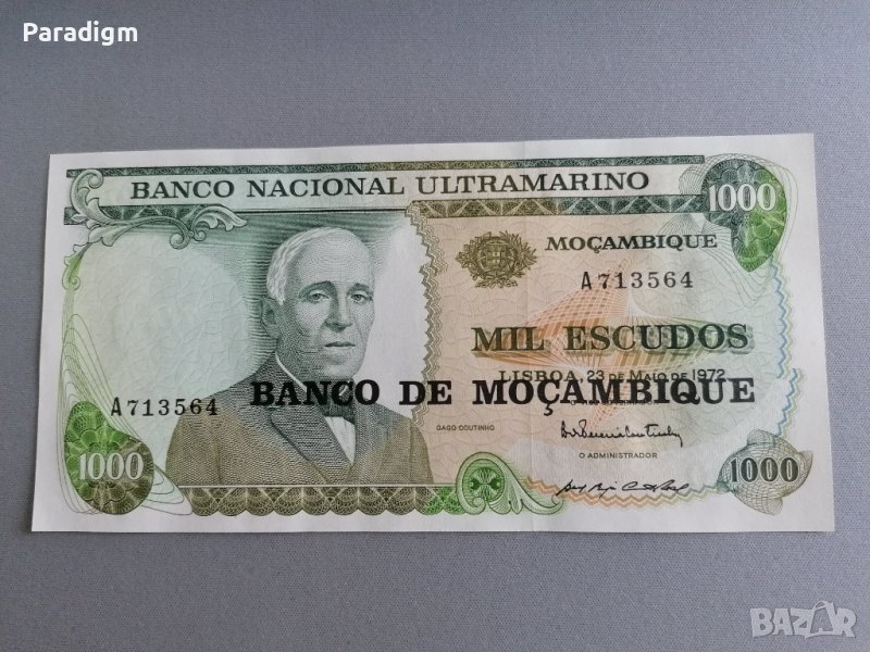 Банкнота - Мозамбик - 1000 ескудос | 1972г., снимка 1