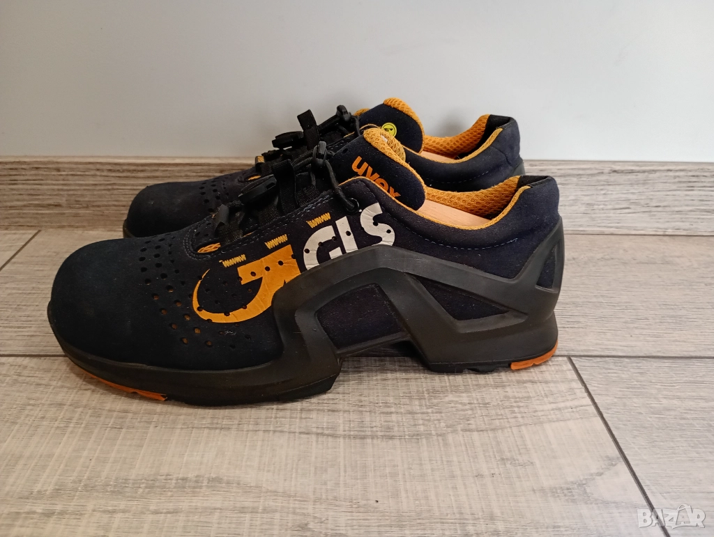 Uvex мъжки работни обувки с метално бомбе номер 42 стелка 26, 5 см , снимка 1