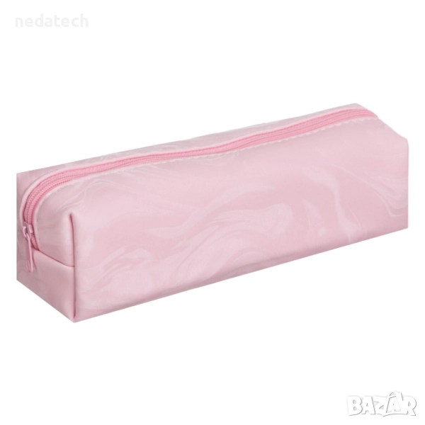Училищен несесер, Розов, 20,5x5x6 см., снимка 1