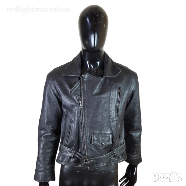 📌 5280 Мъжко кожено яке | Рокерия | Размер S | 120 лв., снимка 1